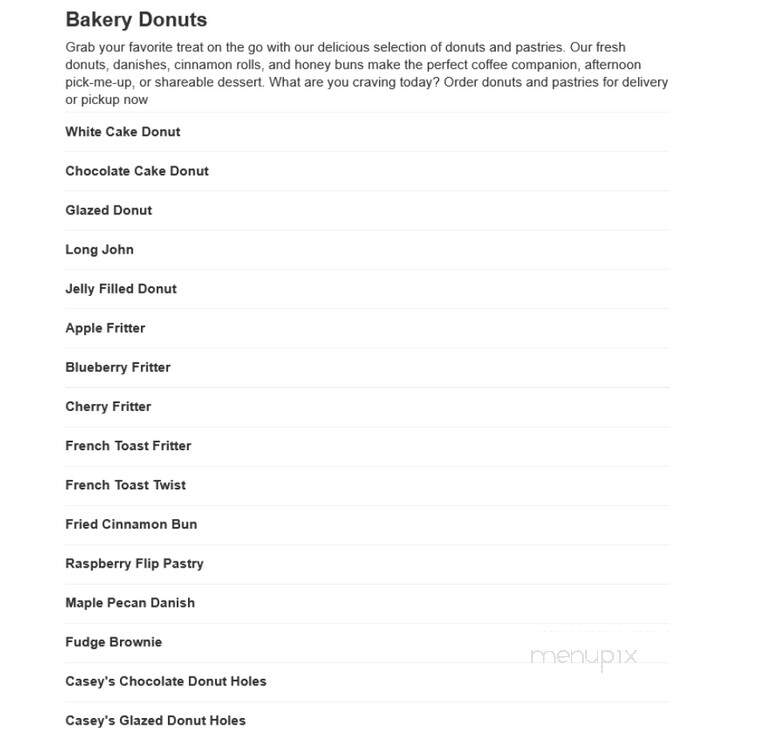 Casey's General Store - Manito, IL menu_pic