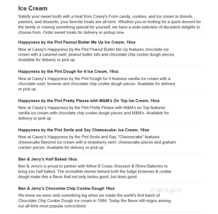 Casey's General Store - Manito, IL menu_pic