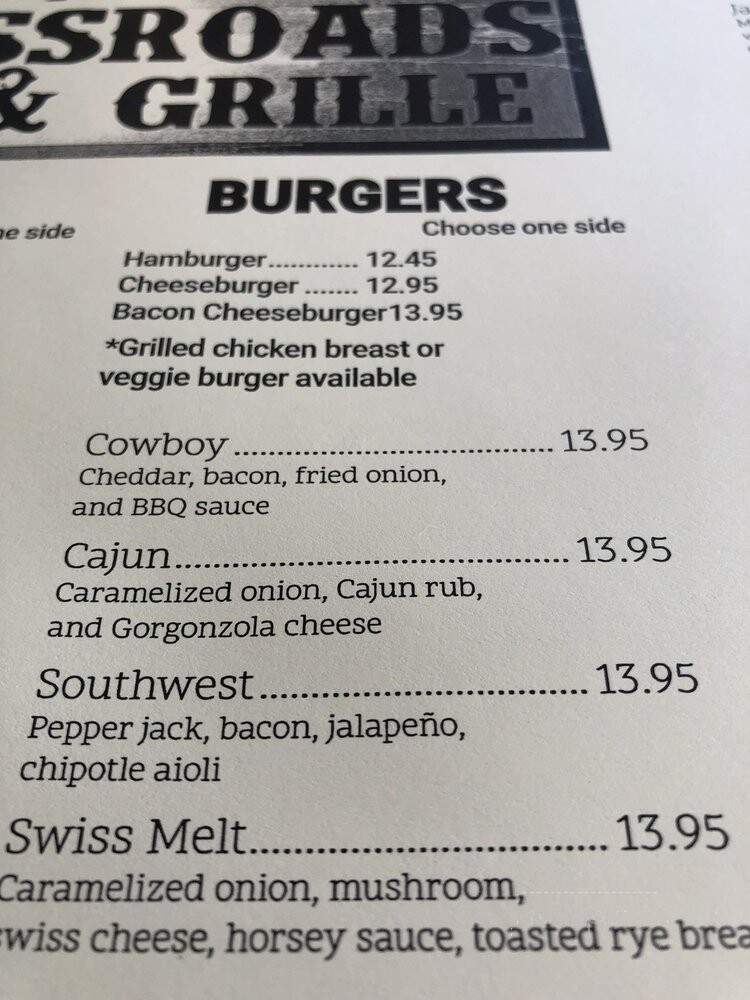 Crossroads - Lansing, NY menu_pic