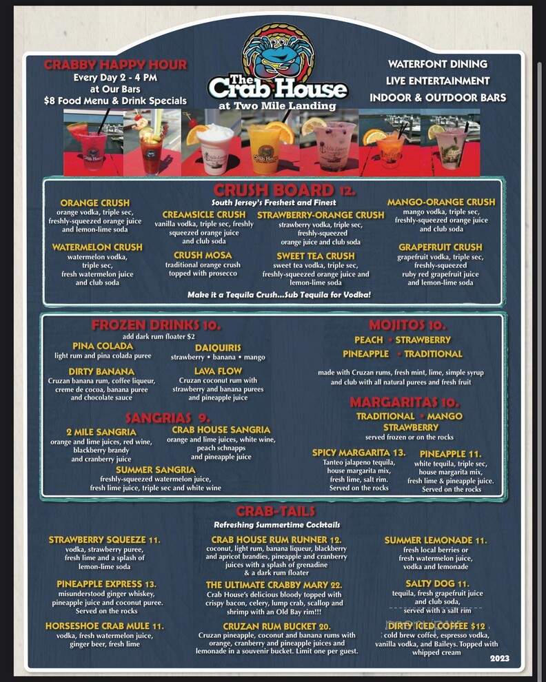 Two Mile Inn - Wildwood, NJ menu_pic