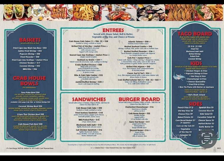 Two Mile Inn - Wildwood, NJ menu_pic