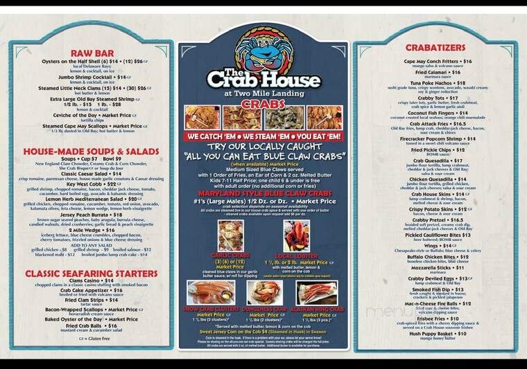 Two Mile Inn - Wildwood, NJ menu_pic