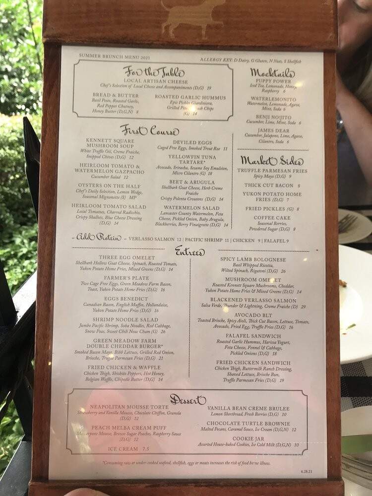 White Dog Cafe - Wayne, PA menu_pic