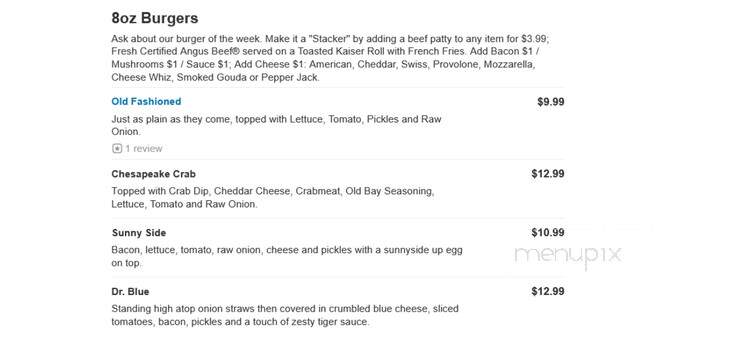 Bill Bateman's Bistro - New Freedom, PA menu_pic