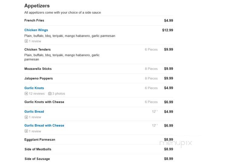 New York Family Pizza - Groton, CT menu_pic