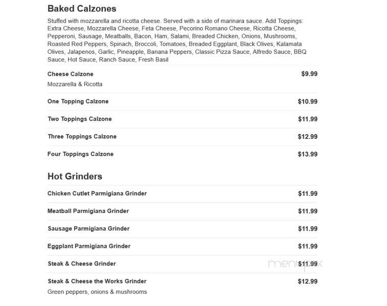 New York Family Pizza - Groton, CT menu_pic