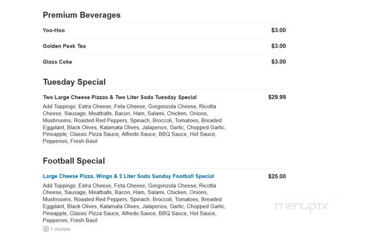 New York Family Pizza - Groton, CT menu_pic