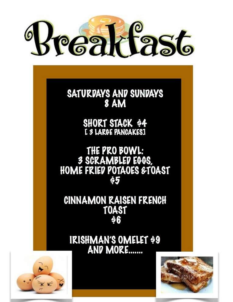 Celtic Crossings Pub - Prescott, AZ menu_pic