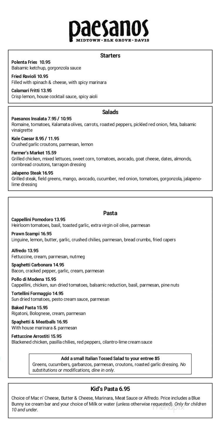 Paesanos - Davis, CA menu_pic