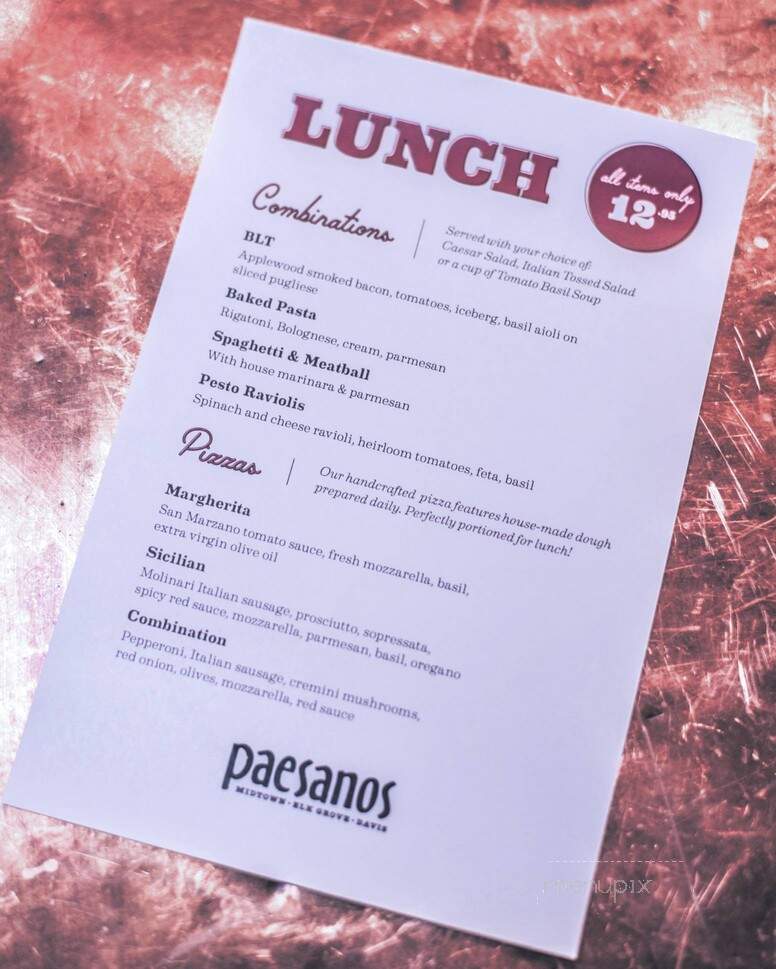 Paesanos - Davis, CA menu_pic