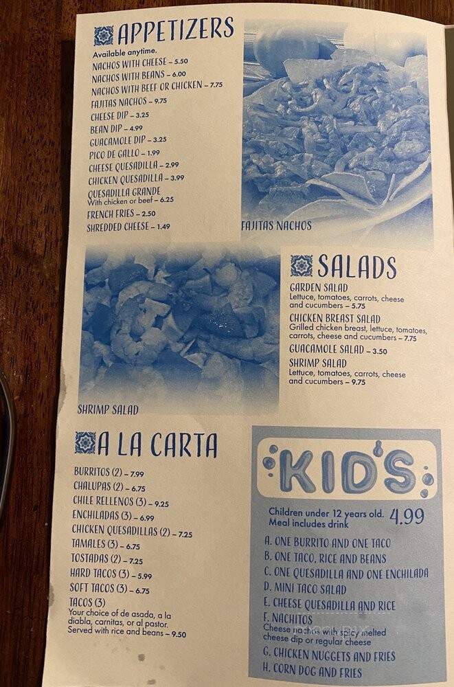 Los Portales Mexican Grill - St Augustine, FL menu_pic