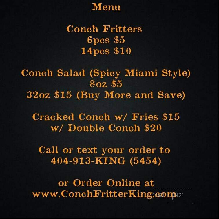 Conch Fritter King - Atlanta, GA