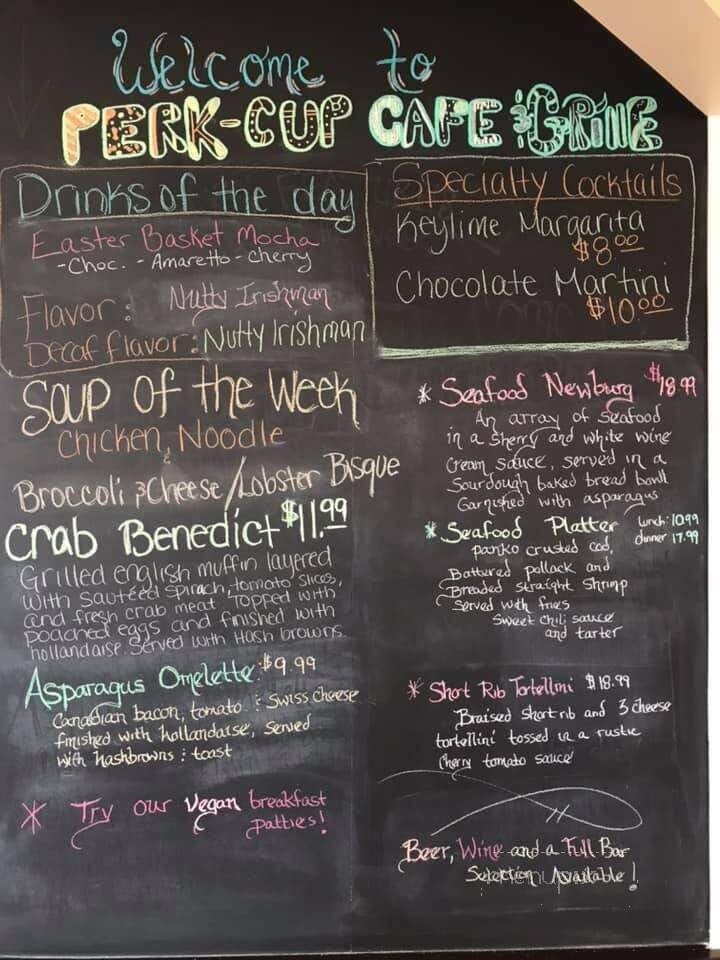 Perk Cup Cafe - Berea, OH menu_pic