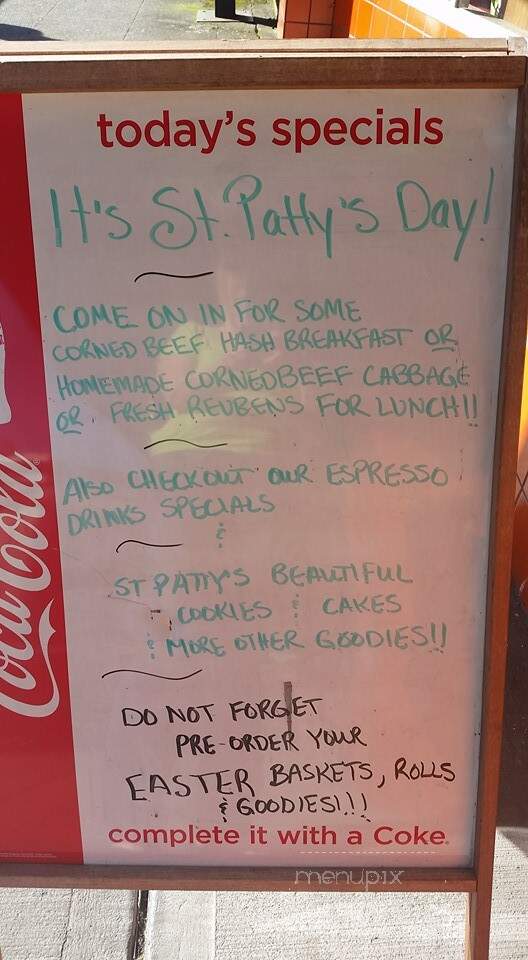 Karl's Bakery Coffee Shoppe - Everett, WA menu_pic