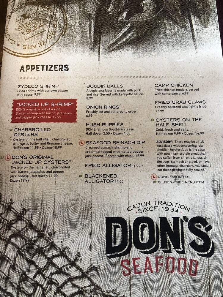 Don's Seafood Hut and Oyster Bar - Covington, LA