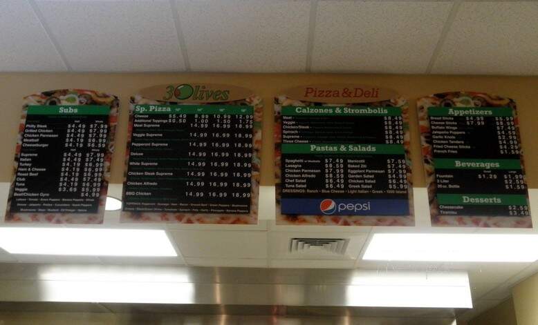 3 Olives - Clayton, NC menu_pic