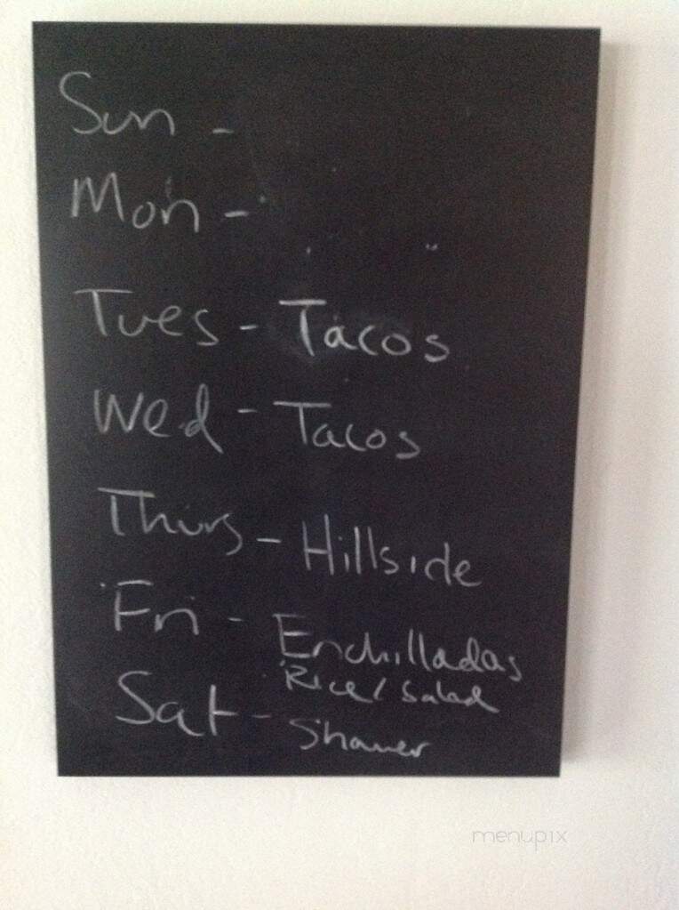 Hillside Pizza - Bernardston, MA menu_pic