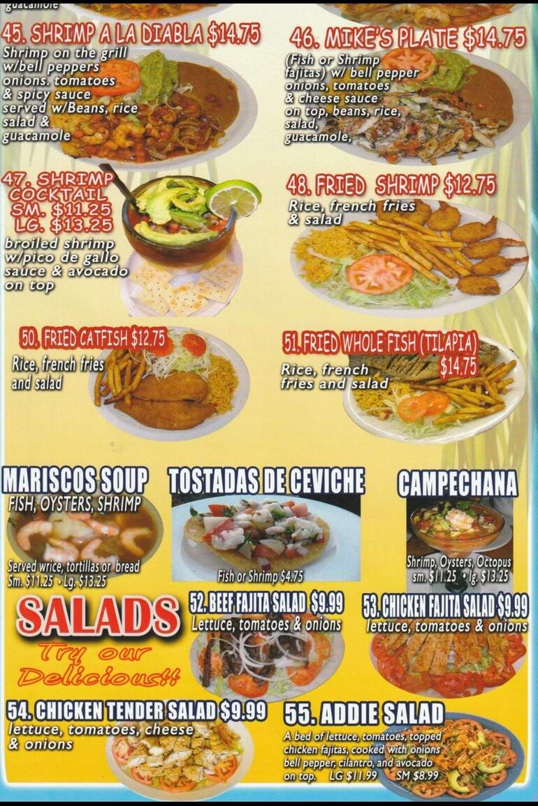 La Palma mexican Restaurant #2 - Corpus Christi, TX menu_pic