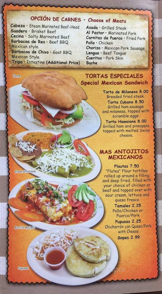 La Taqueria - Fuquay Varina, NC menu_pic