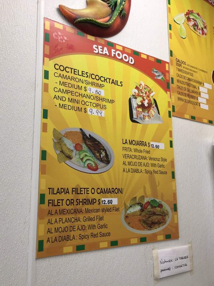La Taqueria - Fuquay Varina, NC menu_pic