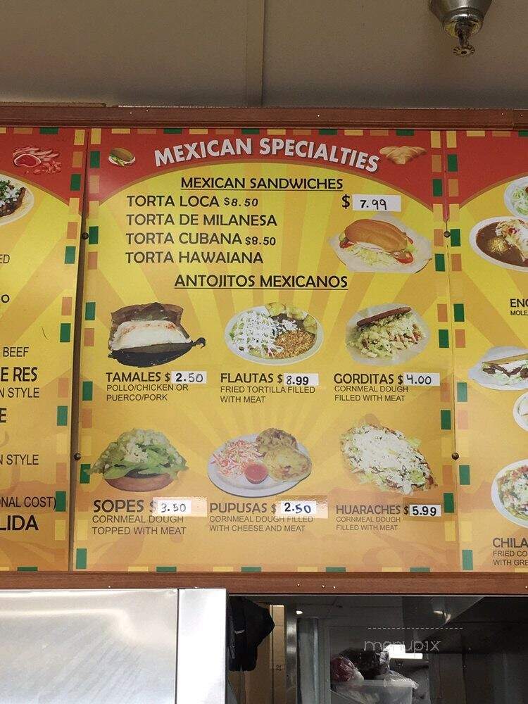 La Taqueria - Fuquay Varina, NC menu_pic