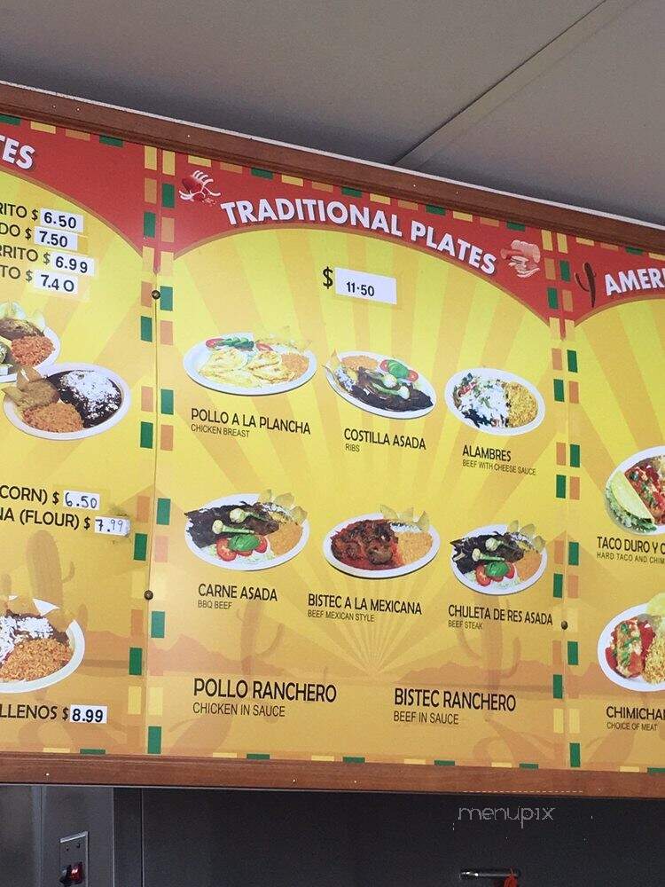 La Taqueria - Fuquay Varina, NC menu_pic