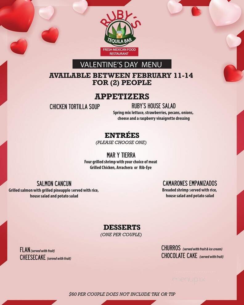 Rudy's Mexican Restaurant - Camarillo, CA menu_pic
