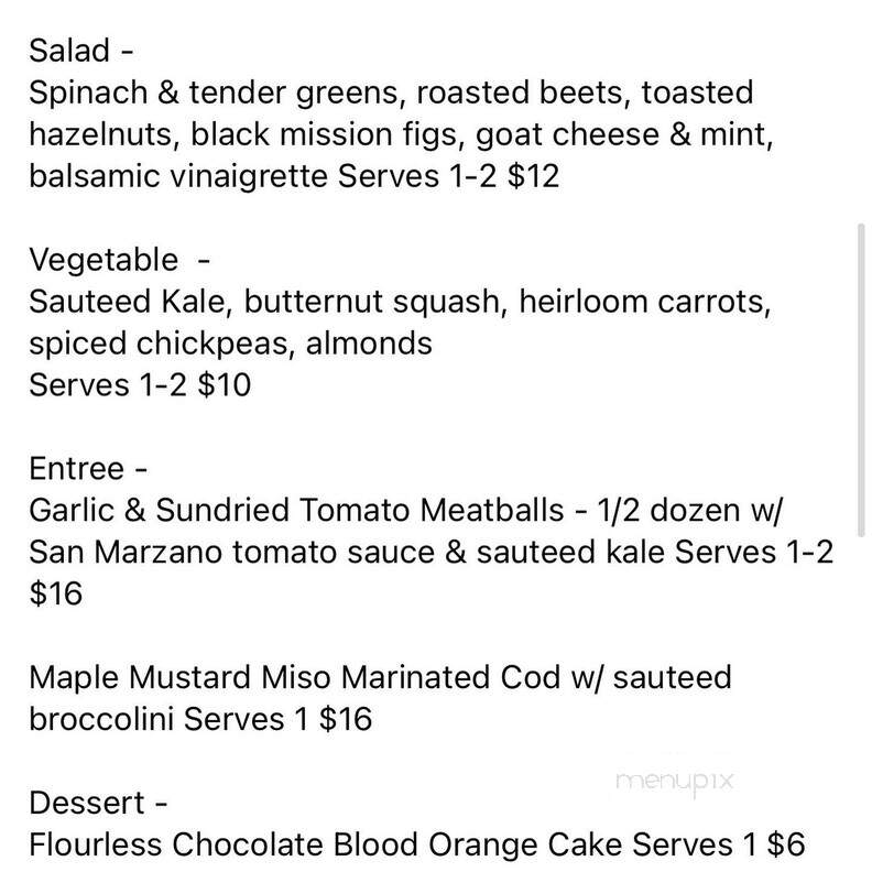The IngleBean Coffee House - Millheim, PA menu_pic