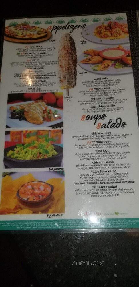 El Sol Mexican Bar Grill - Smyrna, GA menu_pic