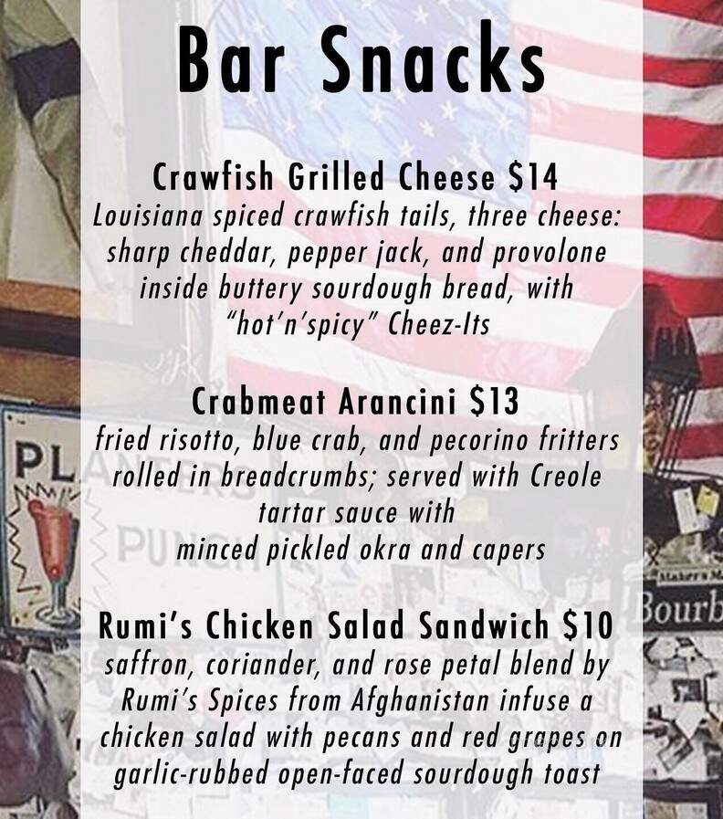 Old Absinthe House - New Orleans, LA menu_pic
