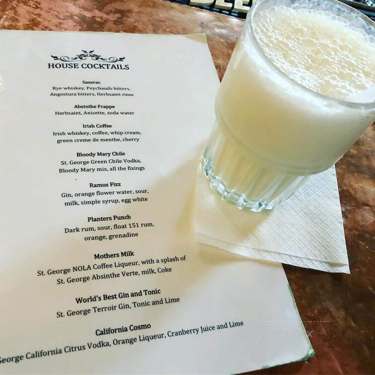Old Absinthe House - New Orleans, LA menu_pic