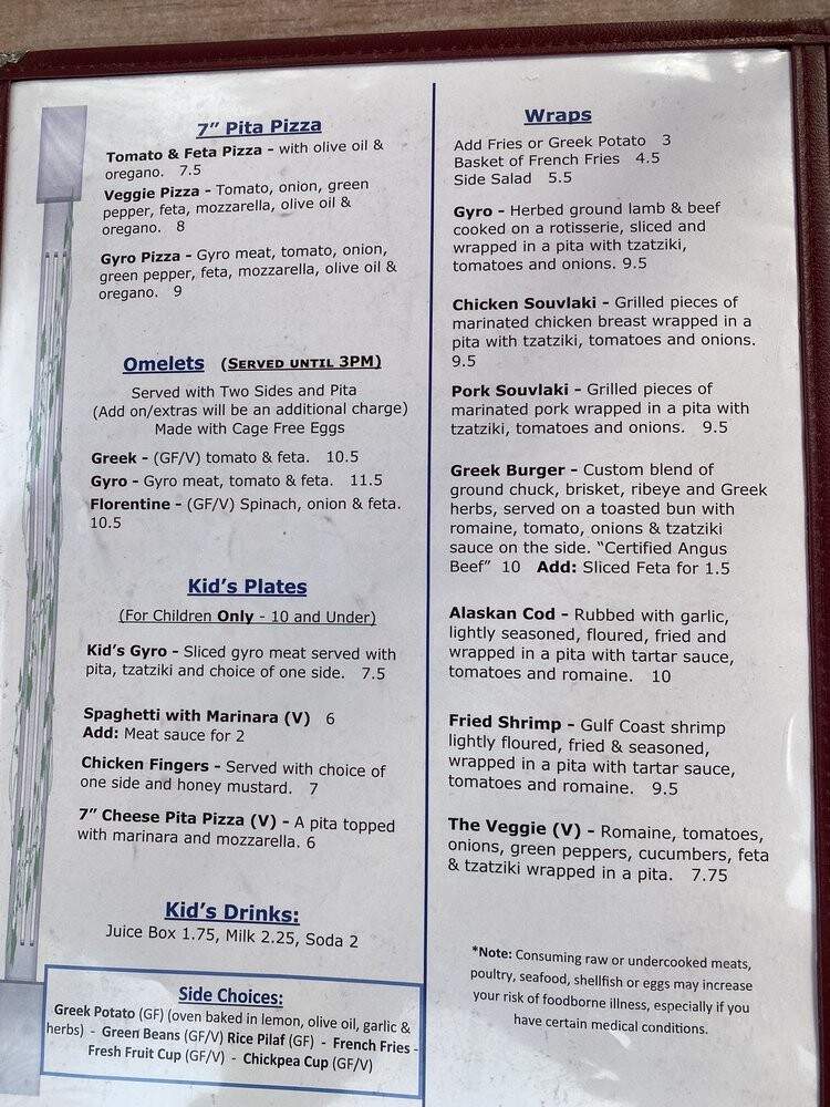 It's Greek to Me (SC - Hilton Head Island, SC menu_pic