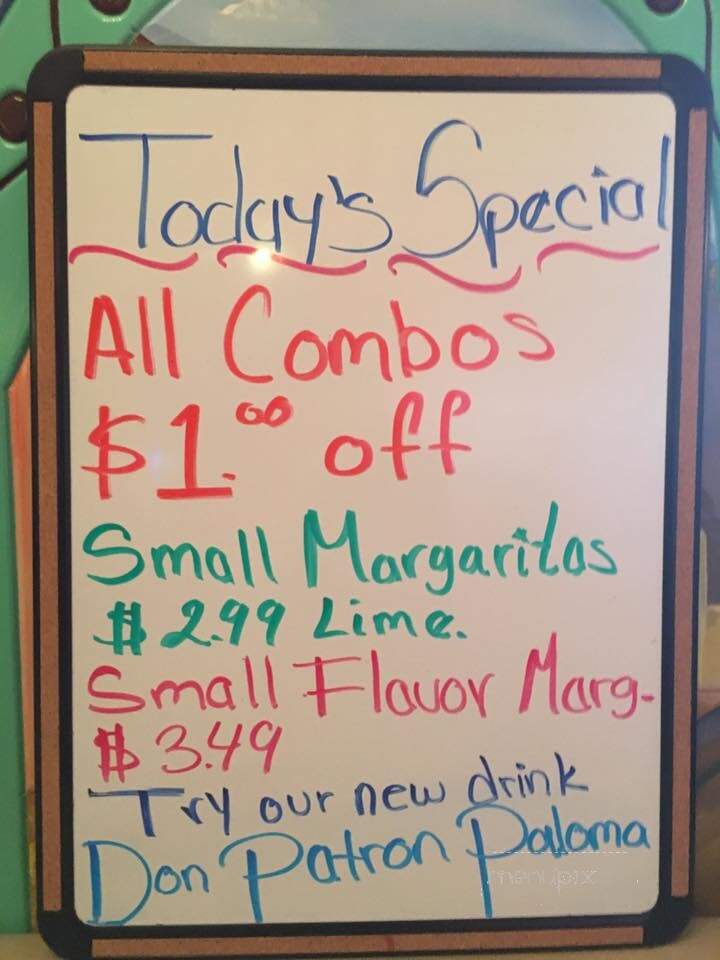 Patron Mexican Grill - Weston, WV menu_pic