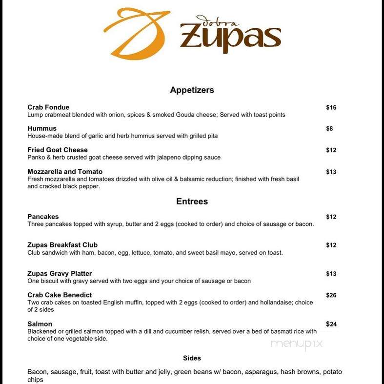 Dobra Zupas - Beckley, WV menu_pic