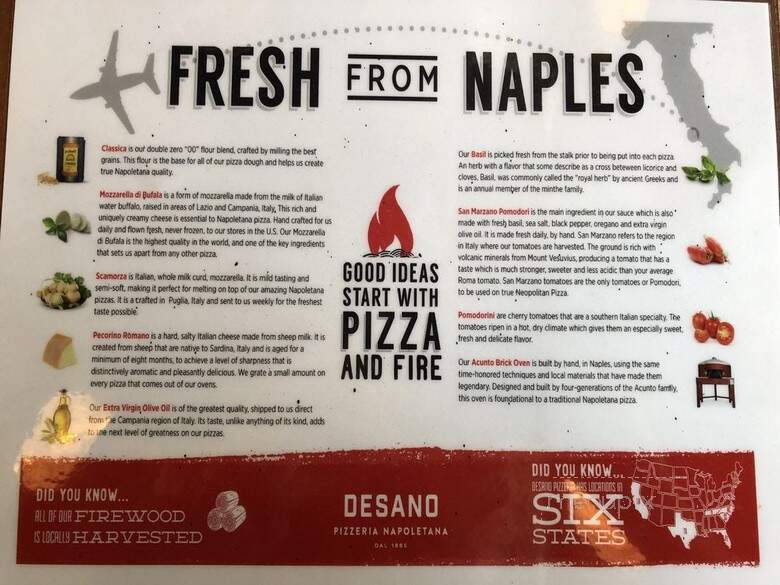 DeSano Pizza Bakery - Nashville, TN menu_pic