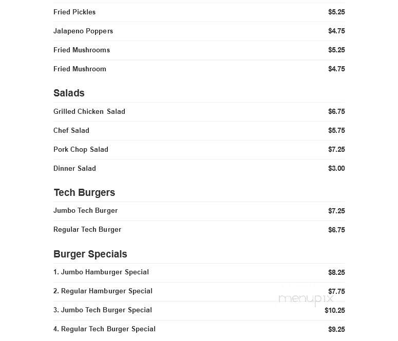 Tech Cafe #4 - Lubbock, TX menu_pic