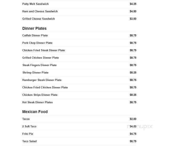 Tech Cafe #4 - Lubbock, TX menu_pic