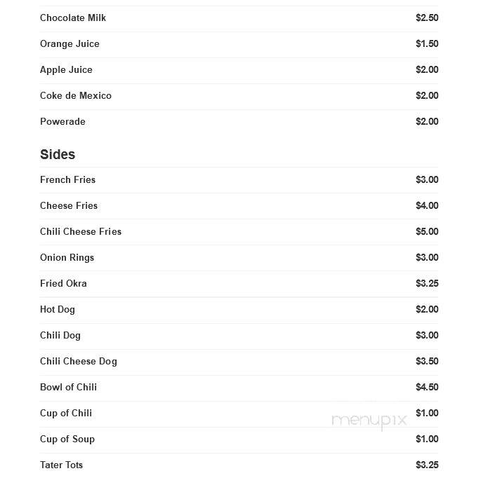 Tech Cafe #4 - Lubbock, TX menu_pic
