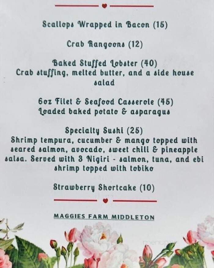 Maggie's Farm - Middleton, MA menu_pic
