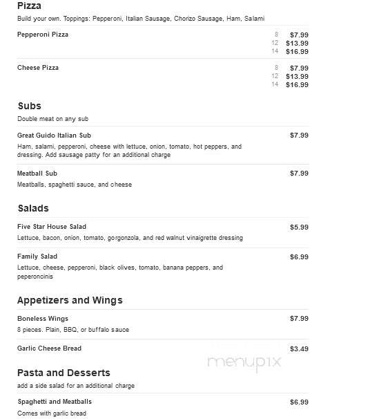 Massey's Pizza - Lancaster, OH menu_pic