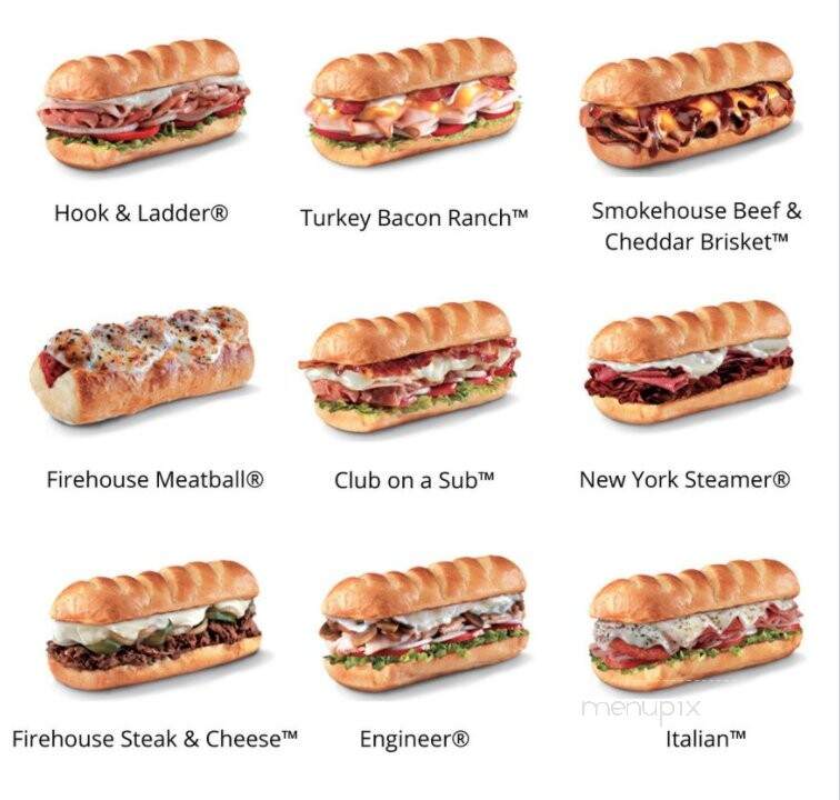 Firehouse Subs - Greenville, NC menu_pic