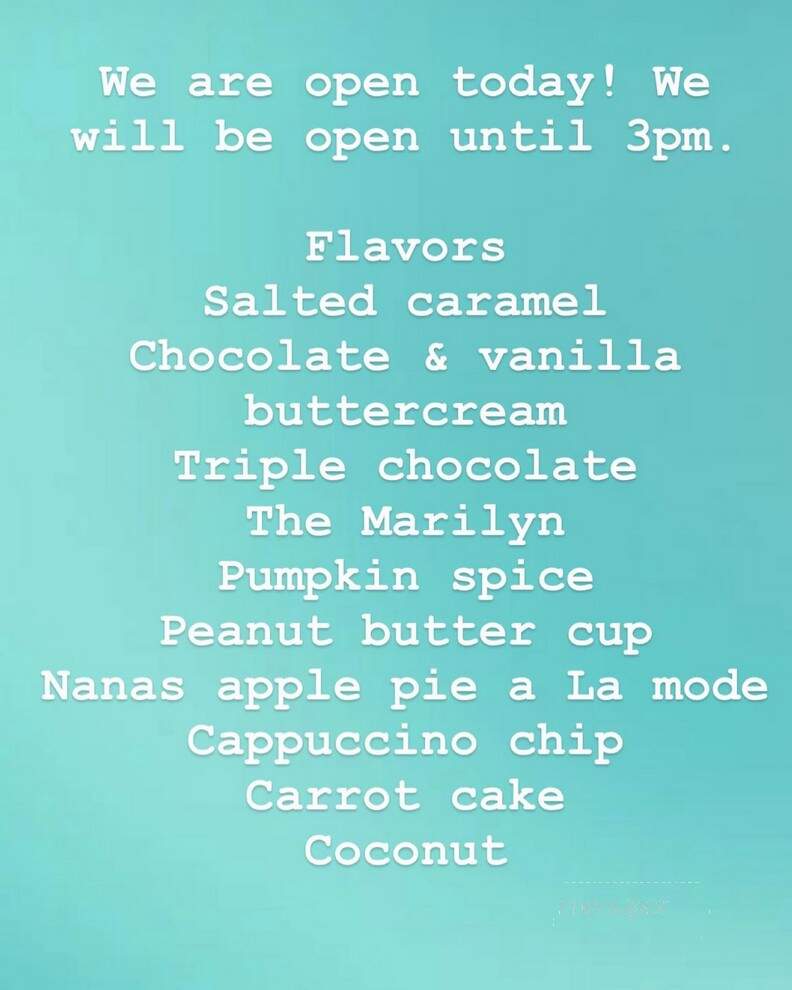Sweet City Cupcakes - St Augustine, FL menu_pic
