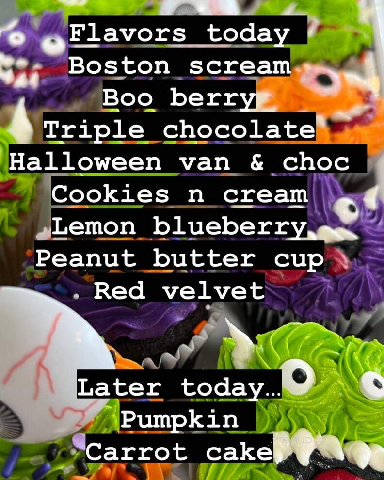 Sweet City Cupcakes - St Augustine, FL menu_pic