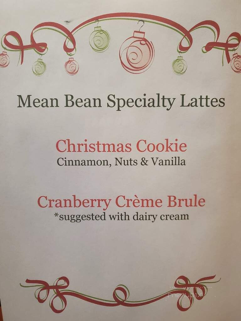 Mean Bean Coffee Roasters - Galena, IL menu_pic