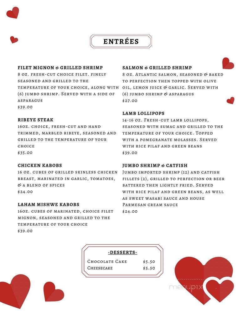 Cousin's Lebanese Cuisine - Lake Charles, LA menu_pic