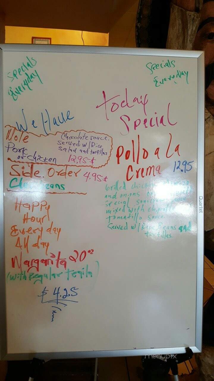 La Carreta Mexican Restaurant - Jamestown, ND menu_pic