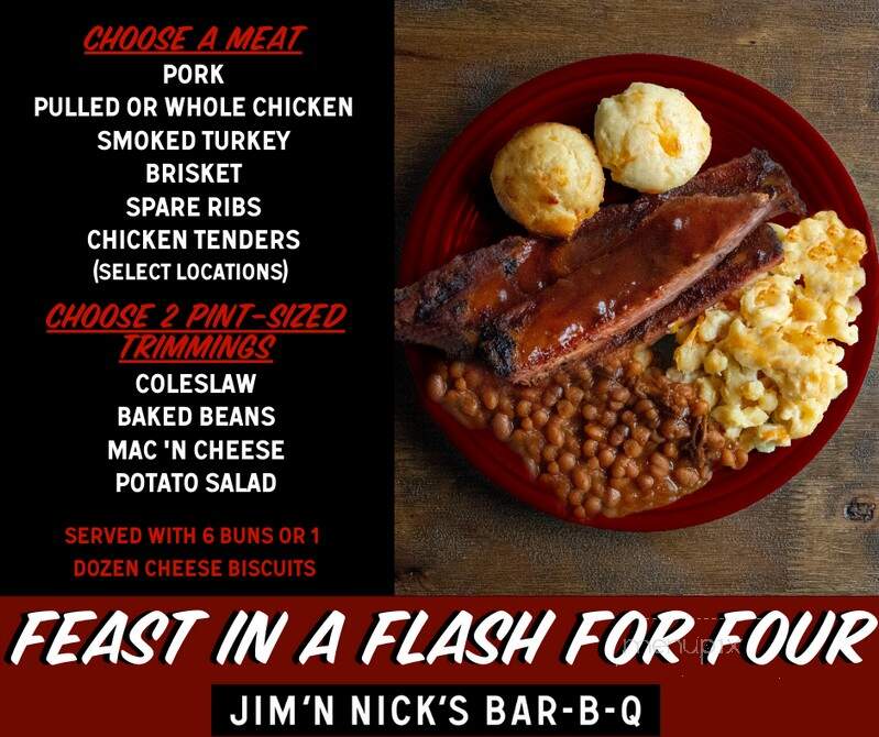 Jim 'N Nick's Bar-B-Q - Tuscaloosa, AL menu_pic