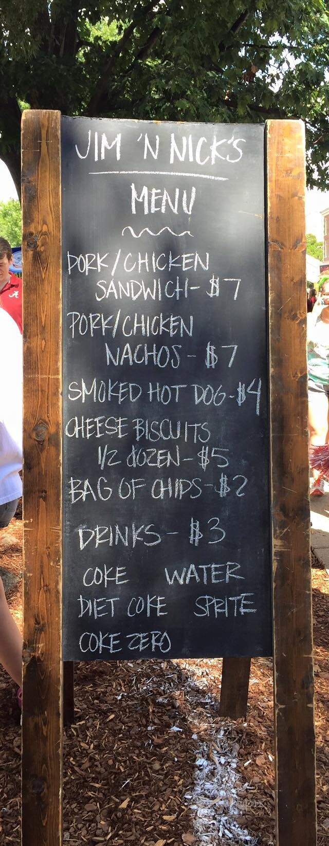 Jim 'N Nick's Bar-B-Q - Tuscaloosa, AL menu_pic