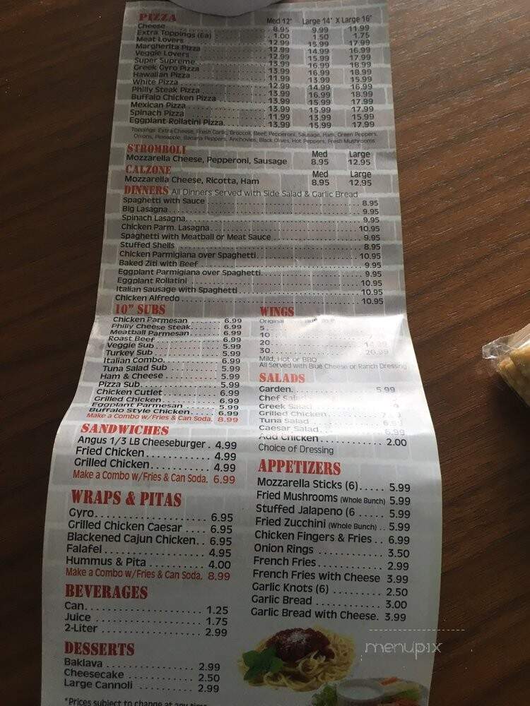 King's Pizza - Clearwater, FL menu_pic
