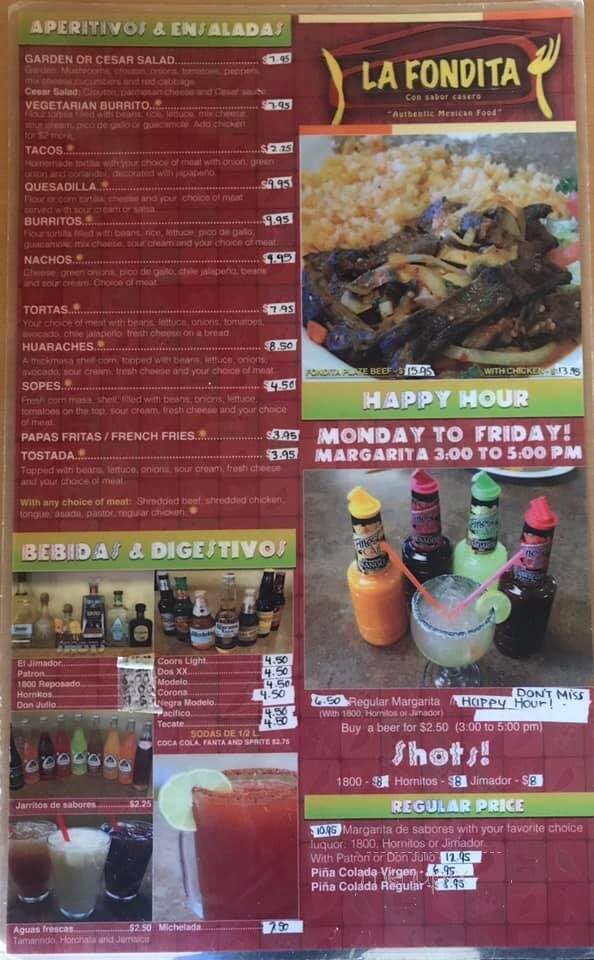 La Fondita - Salem, OR menu_pic